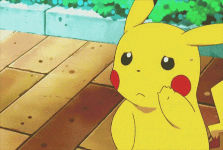 Pikachu Cute Tired Face GIF