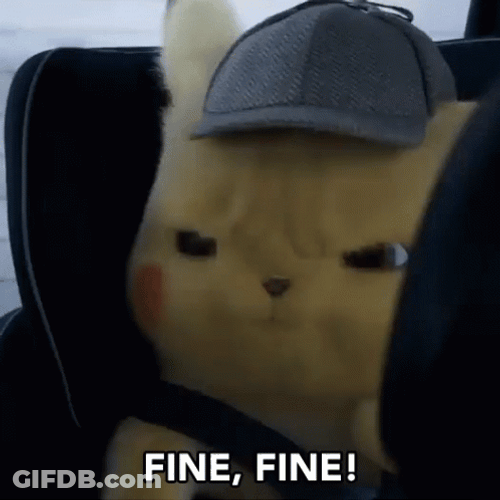 Pikachu Fine Fine GIF