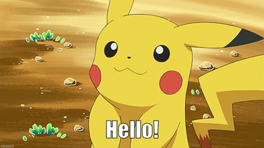 Pikachu Hello Greetings GIF