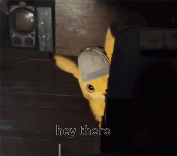 Pikachu Hey There GIF