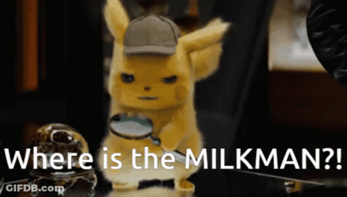 Pikachu Holding Magnifying Glass Where Is The Milkman GIF