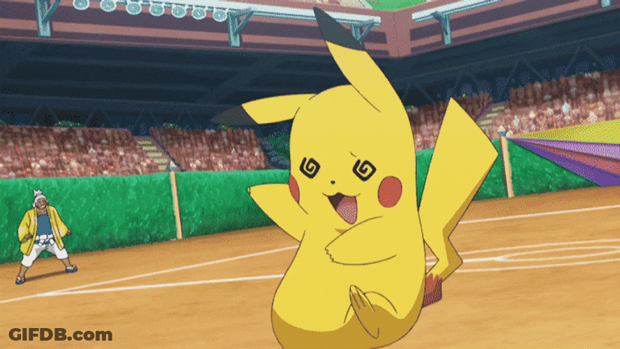 Pikachu Is A Bit Dizzy GIF