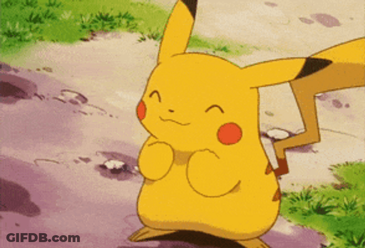 Pikachu Jumping With Joy GIF