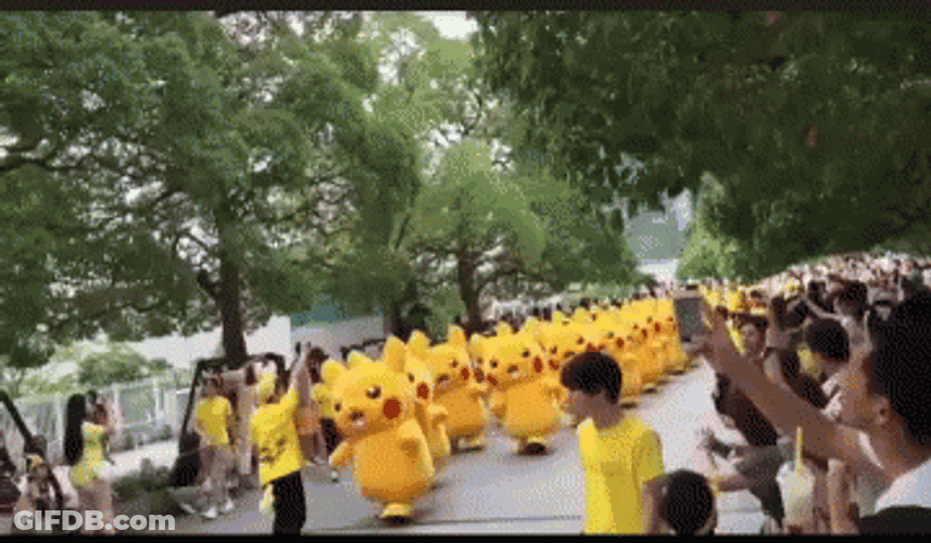 Pikachu March GIF