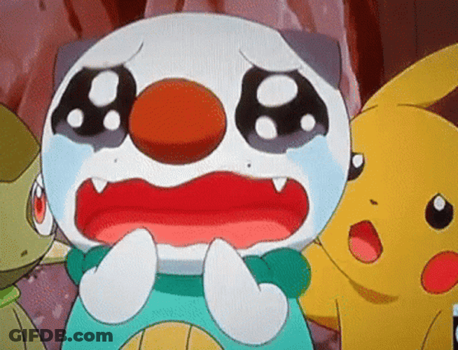 Pikachu Oshawott Crying GIF
