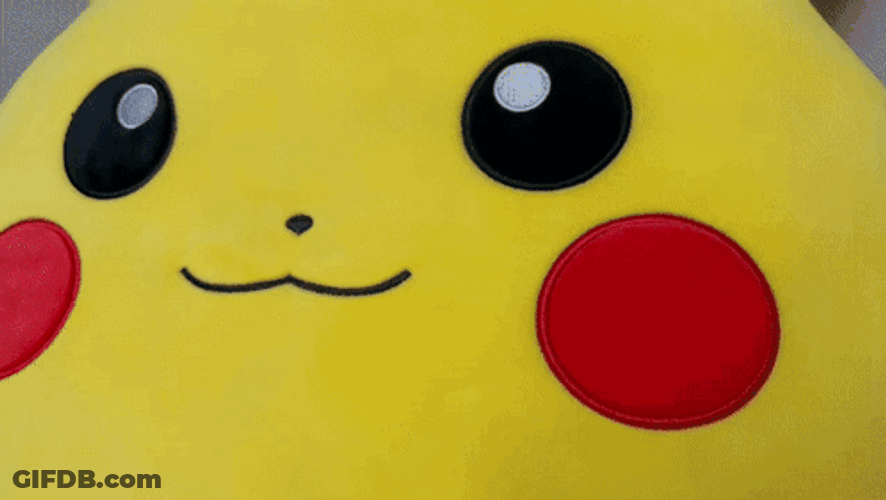 Pikachu Squishmallow Playful Punch GIF