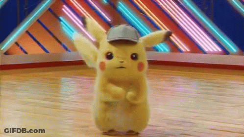 Pikachu Wearing Hat Standing On Floor GIF