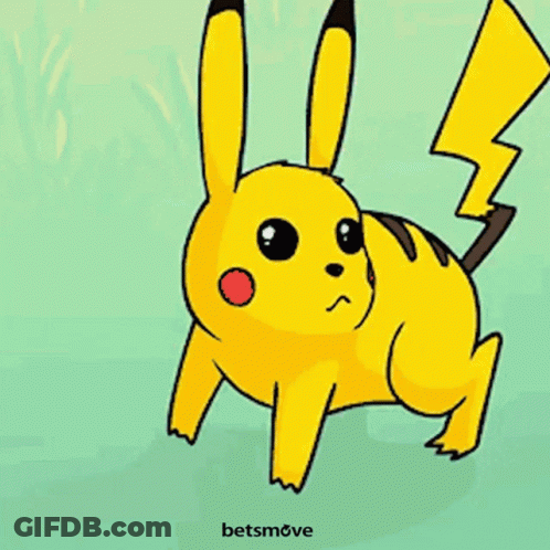 Pikachu With Betsmove Text GIF
