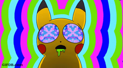 Pikachu With Green Liquid Coming Out Of Mouth GIF