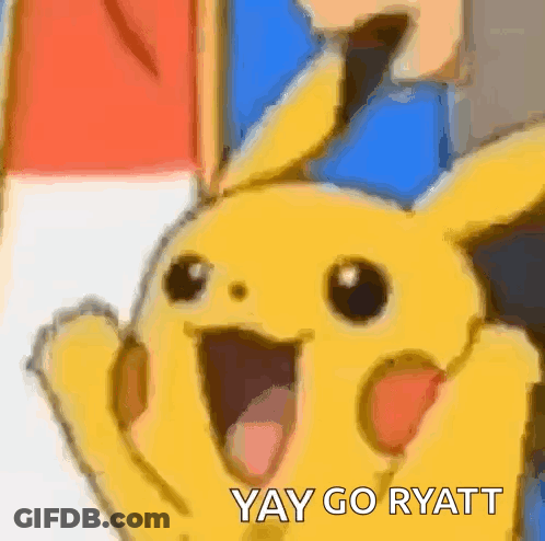 Pikachu Yay Go Ryat Open Mouth GIF