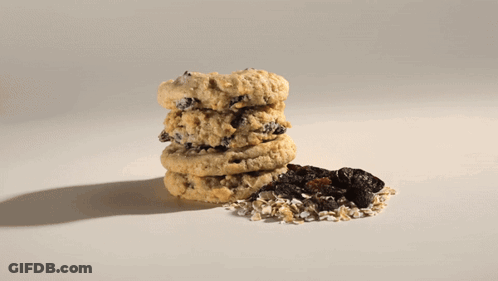 Pile Of Oats On Brown Background GIF