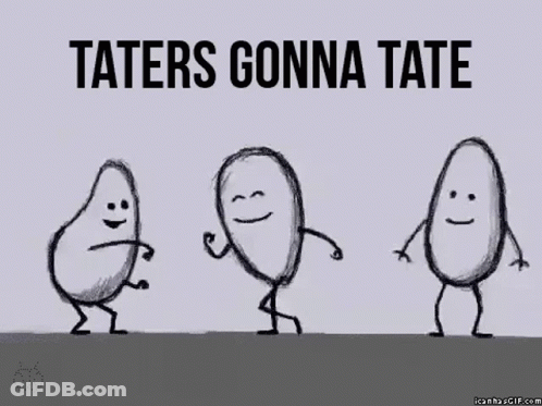 Pile Of Potatoes With Joke Loading Icon GIF