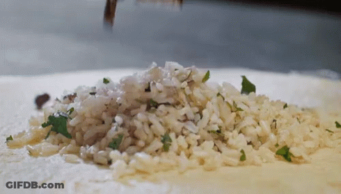 Pile Of Rice Being Poured GIF