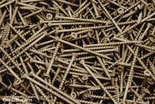 Pile Of Wooden Screws GIF