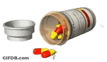 Pill Bottle With Question Mark GIF