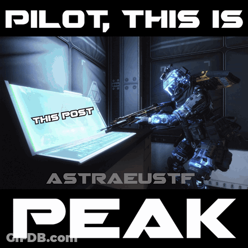 Pilot This Is Peak Poster With Robot GIF