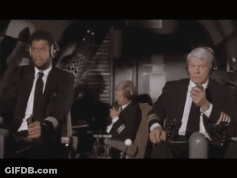 Pilots Sitting On Plane With Clearance Clarence GIF