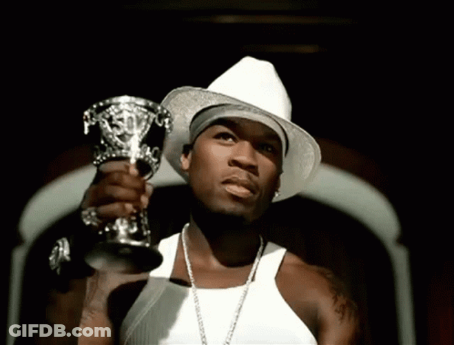 Pimp 50 Cent Cheers GIF
