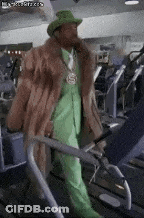 Pimp On A Treadmill GIF