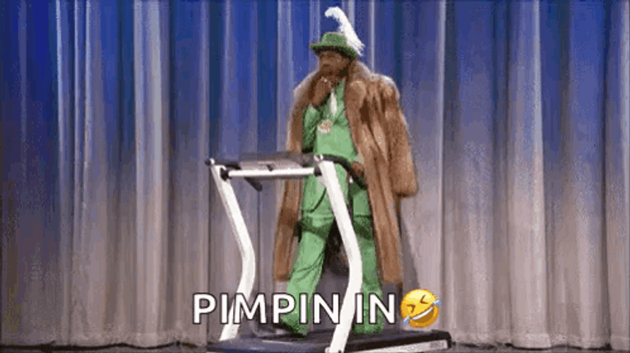 Pimp Walk Pimpinin Treadmill GIF