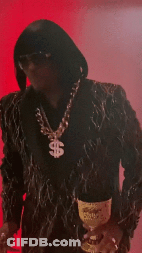 Pimp Walking With His Award GIF