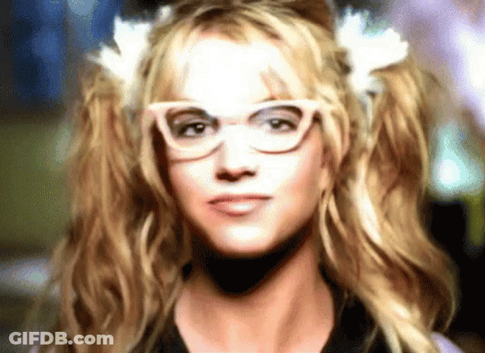 Pimple Popping Britney Spears GIF