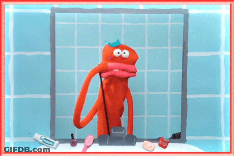 Pimple Popping Puppet Screaming GIF