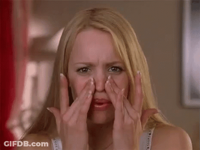 Pimple Popping Worried Rachel McAdams GIF
