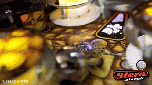 Pinball Machine With Stern Logo GIF