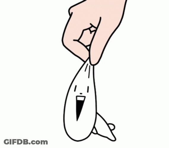Pinching And Pulling The Head GIF