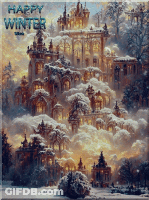 Pine Tree Winter Wednesday GIF