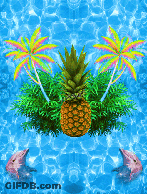 Pineapple Dolpin GIF