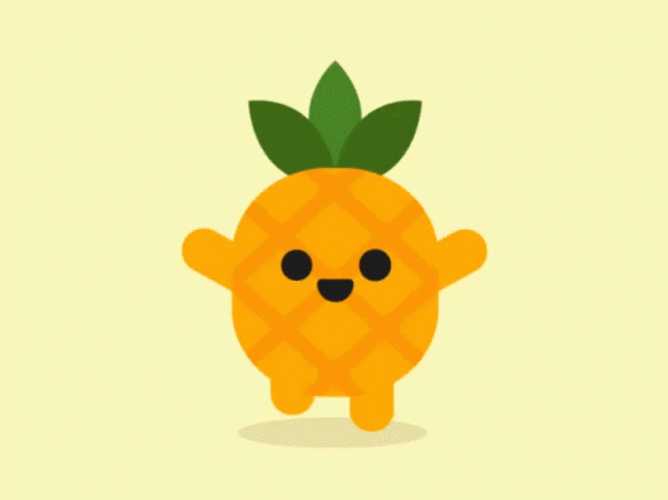 Pineapple Dribbble GIF