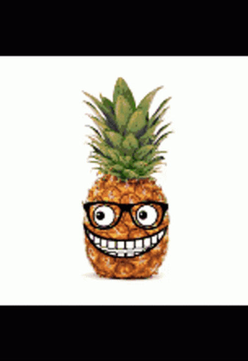 Pineapple Funny Smile Retro GIF