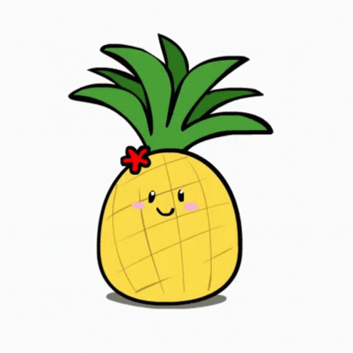 Pineapple Kawaii Fruits GIF