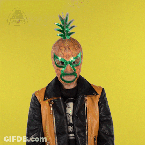 Pineapple Man Awesome Job GIF