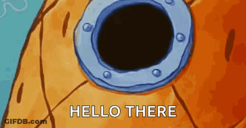 Pineapple With Hole Saying Hello GIF