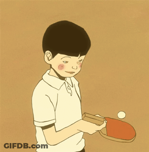 Ping Pong Hitting Practice GIF