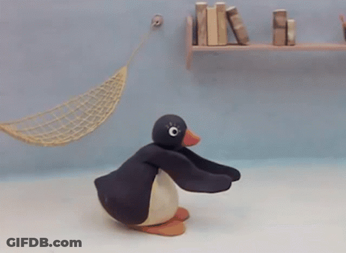 Pingu Lifted By Mother GIF