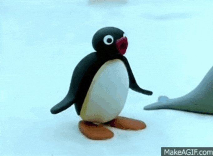 Pingu Shocked GIF