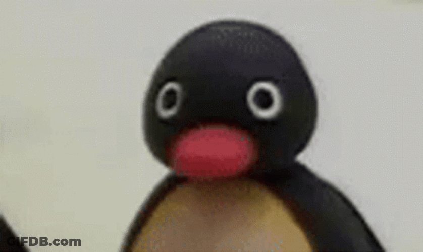 Pingu Tongue Out Teasing GIF