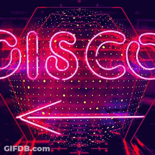 Pink Abstract Digital Disco Ball GIF