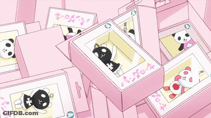 Pink Aesthetic Anime Claw Machine GIF