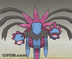 Pink And Blue Dragon Drawing GIF