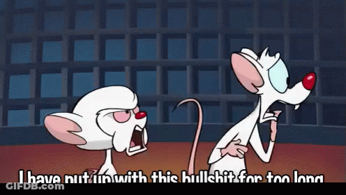 Pink And Brain Saying I Have Put Up With This GIF