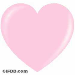 Pink And Green Heart With Rainbow Border GIF