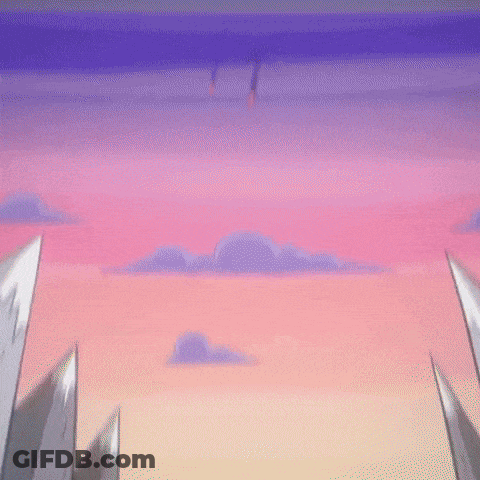 Pink And Purple Sky With Mountains GIF