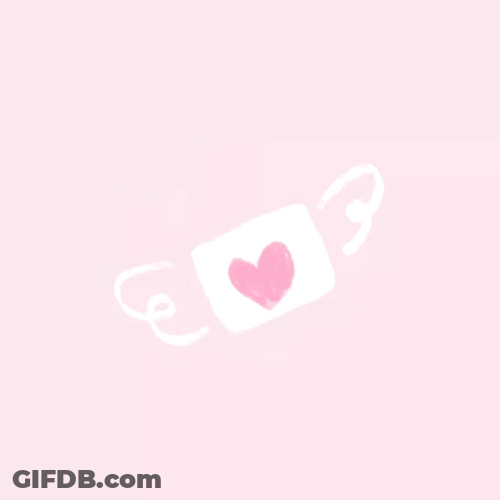 Pink Angel Coffee Heart GIF