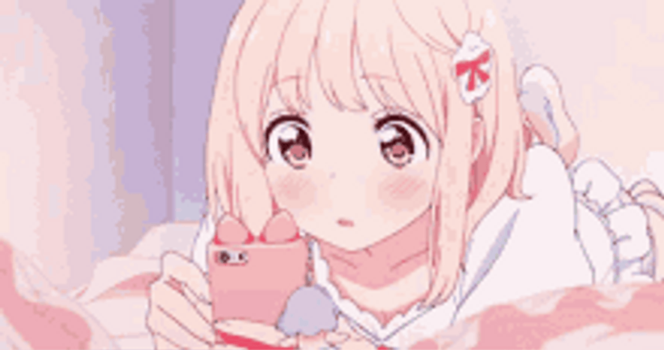 Pink Anime Blush GIF