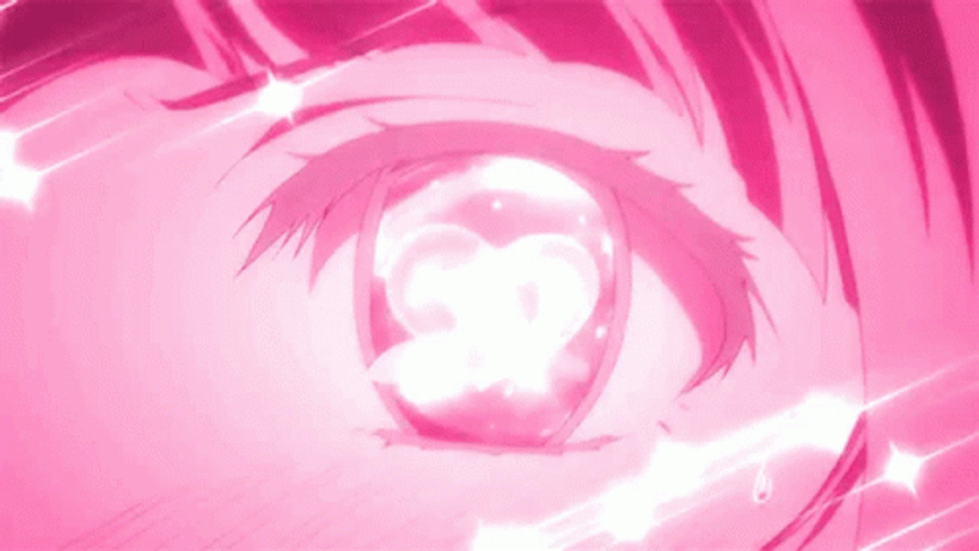 Pink Anime Eye GIF